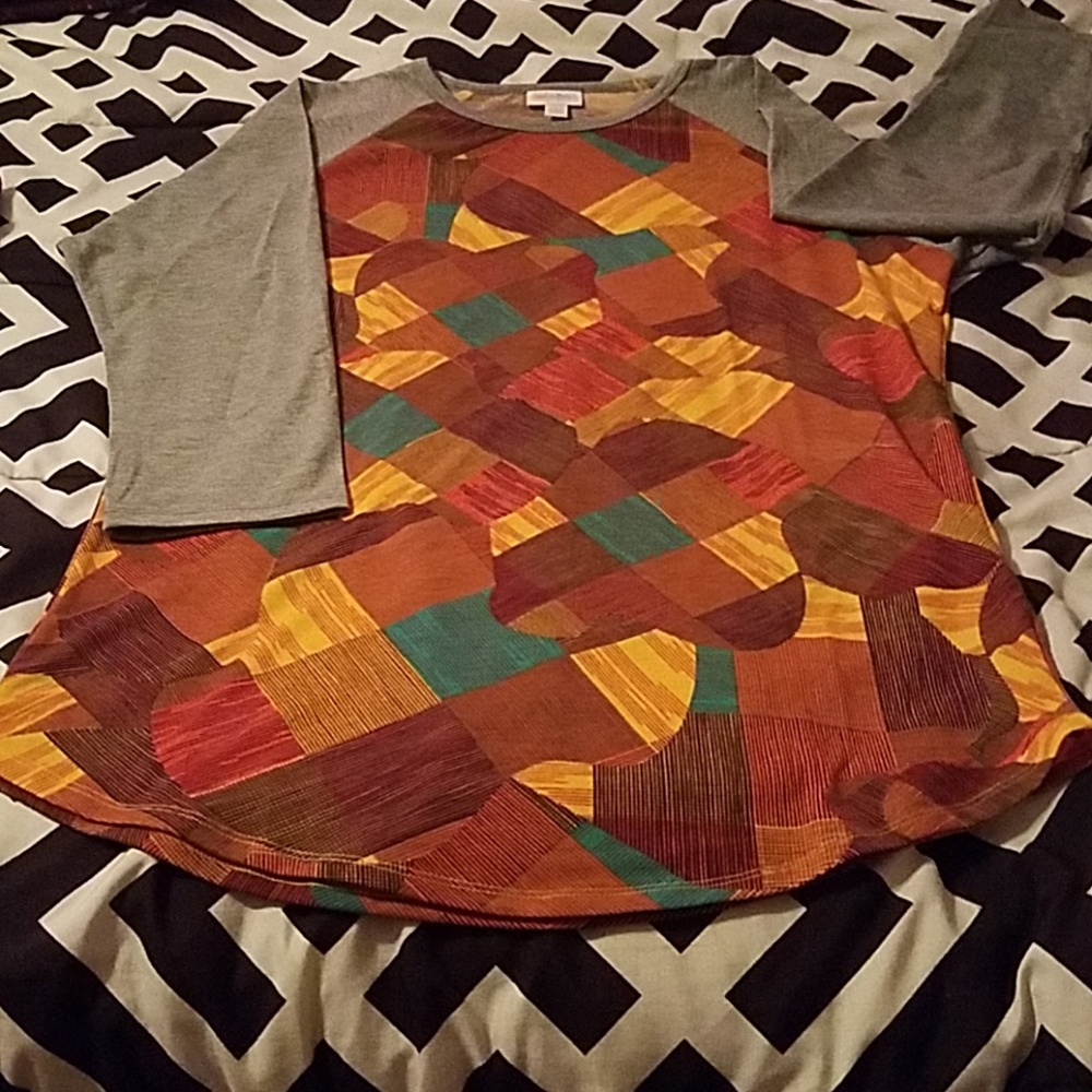 Multi colored baseball tee Randy